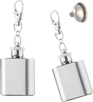 2PCSPocket Wine Bottle Stainless Steel Material Portable Flask Stainless Steel 2oz Pocket Whiskey Bo