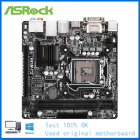 For ASRock H81M-ITX Computer USB3.0 SATAIII Motherboard LGA 1150 DDR3 H81 Desktop Mainboard Used