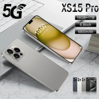 Brand New Original 16GB+1TB For Smartphone 6.8 inch XS15 Pro Full Screen 4G 5G Cell Phone 6800mAh Mobile Phones Global Version