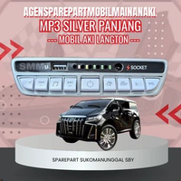 SMMA || MP3 SILVER PANJANG 12VOLT MODUL MUSIK TOMBOL POWER ON OFF MOBIL MAINAN AKI ANAK REMOT CONTRO