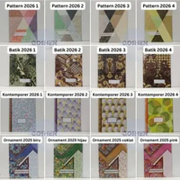 Sampul kertas boxy Simpaty batik / ornament / pattern Isi 20 Lembar Ornament 2025 hijau