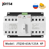 Jotta ATS 4P Dual Power Automatic Transfer Switch 4P Circuit Breaker MCB AC 230V 16A 20A 25A 32A 40A 50A 63A 80A 125A