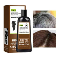 Dye Shampoo For Gray Hair 100ml Color Dye Shampoo Natural Black Hair Dye For Gray Hair Coverage Brown Hair Color Shampoo For