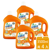 【小綠人】小蘇打抗菌洗衣精-柑橘 3500mlx4瓶(抗菌洗衣精)