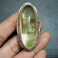 Cincin Batu Natural Permata Lemon Citrine Quartz Kecubung Kuning Brazil Dim Jumbo 48x18x11 Ring Mone
