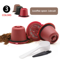 For Nespresso Coffee Filter Coffee Machine Reusable Coffee Capsule Filters Shell Filter Pod Refillable Coffee Capsule Filter Kit