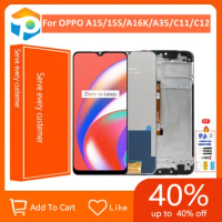 100% Original LCD Screen For OPPO A15 A15s A16k LCD Screen For OPPO A35 C11 C12 C15 Display Touch Screen Assembly
