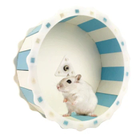 Small Pets Guinea Pig Hamster Wheel Silent roller Running Sports Round Wheel Hamster Cage Accessories Exercise Wheel for Pet Toy