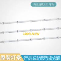 100% New 10set=30 PCS 5LEDs 530mm LED backlight strip for 28inch TV L2830HD 28C2000B SVJ280A01 REV3 5LED 130402 M280X13-E1-H