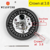 NH35 Crown At 3.8 Japan Original Nh35A Nh36A Self-winding Automatic Movement Date/Day Watch Replacement Part For Seiko Watch Mod