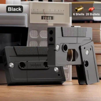 Shell Ejecting Folding Toy Gun Cassette Tape Toy Guns That Look Real Birthday gifts Dropshiping