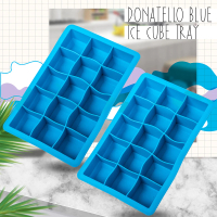 【Fili】15冰格消暑沁涼露草藍矽膠製冰盒-1入(大冰格設計 讓你做出超大顆冰塊)