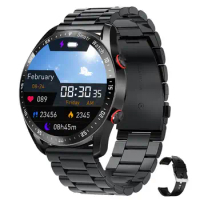 Round Digital Wristwatch Ultra-thin Location Creative Fashion BT Calling Sleep Monitoring ECG+PPG Business Watch