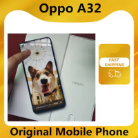 In Stock Oppo A32 4G LTE Cell Phone Snapdragon 460 Fingerprint Face ID OTA 6.5" 90HZ 8GB RAM 128GB ROM 13.0MP 5000mAh 18W Charge