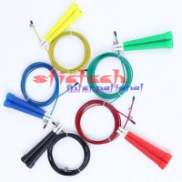 by dhl or ems 100pcs Jump skipping rope 3M Speed Steel Wire Skipping Crossfit Crossfit MMA Box Gome Gym Fitnesss Equipment