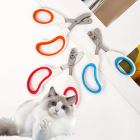 Dog and Cat Nail Clippers with 2 Holes Size 11.5X6.6Cm - Nail Clippers for Dogs and Cats Randomly De