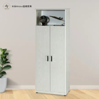 【米朵Miduo】2.7尺兩門塑鋼鞋櫃 玄關櫃 防水塑鋼家具