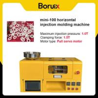BORUIX 2T 30G Desktop Injection Molding Machine 220V 1KW Horizontal Molding Machine For Polymer Plastic PC ABS Products