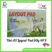 Uni A3 Layout Pad 60g 40'S S-LP3042 Notebooks Paper