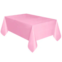 Large Plastic Rectangle Table Cover Cloth Wipe Clean Party Tablecloth Covers For Wedding Birthday Party Outdoor Picnic Mat