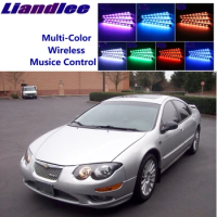 LiandLee Car Glow Interior Floor Decorative Atmosphere Seats Accent Ambient Neon light For Chrysler 300M 1998~2004