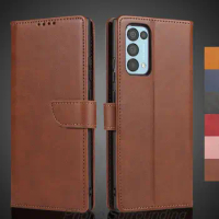Reno5 5G Case Wallet Flip Cover Leather Case for OPPO Reno5 5G 6.43" Pu Leather Phone Bags protective Holster Fundas Coque