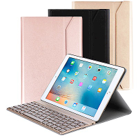 Powerway For iPad 9.7吋平板專用尊榮型二代鋁合金藍牙鍵盤/皮套