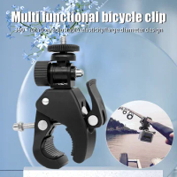 Universal 360° Rotatable Bike Bicycle Handlebar Clamp Bracket Tripod Mount Screw Clip For Sport Camera DV Gopro Hero 7/6/5/4/3