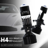 2PCS H4 H7 LED headlamp Automotive lighting lens turbo fan Y10 bulb automobile motorcycle general distance light