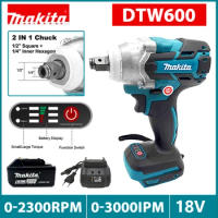 Makita DTW600 Cordless Wrench Electric Impact Wrench 18V Brushless 1/2 Inch For Car Repair Only Tool For Makita 18V Battery