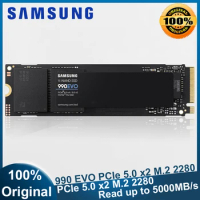 NEW SAMSUNG 990 EVO SSD NAND 1TB 2TB 4TB PCIe 5.0 x2 M.2 2280 Read up to 5,000MB/s Upgrade Storage for PC Laptops HMB Technology