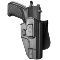 OWB Holsters for CZ 75B 75 Campact Pistol Tactical Index Release Polymer Holster with Paddle Right Hand Gun Bags