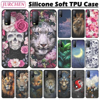 Silicone TPU Case For VIVO Y20 Cute Cats Dog Cartoon Pattern Thin Bags Cover For VIVO Y 20 2021 V2043 V2027 V2129 V2048 V2032