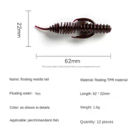 Luya Bait Thread Fake Remote Lures For Fishing Needle Tail With Salt And Fishy Floating Water Fishing Accessories Fishing Bait