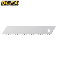 日本OLFA波浪型刀片LWB-3B(寬18mm)適滑溜而難裁切或有彈性的物體,例:橡膠管、繩子