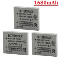 1680mAh NB-4L NB4L Battery for Canon IXUS 30 40 80 75 100 I20 110 115 120 130 IS 117 220 225 HS SD400 SD780 SD960 NB 4L battery