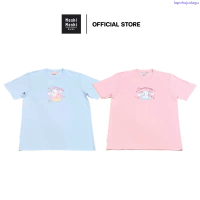 Moshi Moshi เสื้อยืดคอกลม เสื้อยืด ลาย Cinnamoroll ลิขสิทธิ์แท้จากค่าย Sanrio รุ่น 6100001752-1759 ส