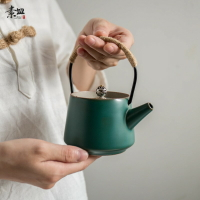 茶具陶瓷茶壺泡茶壺耐熱提梁壺套裝煮茶器加厚泡茶壺功夫茶具配件