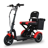 48v 300w Dual Motor High Power 20km/h 15km/h Mobility Scooter 3 Wheel Electric Scooter Elderly Tricycle Scooter