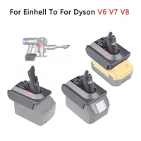 Adapter For Einhell 18V Lithium Battery Converter To For Dyson V6 V7 V8 Battery Vacuum Cleaner tool for Dyson Vacuum Cleaner