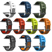 Silicone Strap For Apple Watch Band 45mm 40mm 41mm 38mm 44 42mm bracelet For Apple Watch Series 8 Band 45mm se 7 6 5 Ultra 49mm