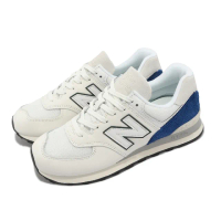 【NEW BALANCE】休閒鞋 574 男鞋 女鞋 白 藍 麂皮 復古 經典 NB 紐巴倫(U574UI2-D)