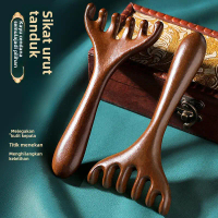 Ebony Head Antlers Massager Five Claws Massage Comb Scalp Meridian Comb Head Scratching Scratching H