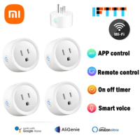 Xiaomi 20A US Plug TUYA WIFI Smart Socket With Power Monitor Voice Control Timing Home Power Socket Work With Alexa Google