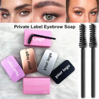 No Logo Balm Styling Brow Soap 3D Feathery Brows Makeup Waterproof Eyebrow Setting Gel Pomade Private Label Cosmetics