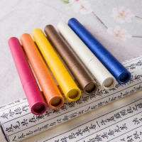 20pcs Kraft Color Paper Tube Incense Stick Storage Box Japna Style for 6g Packing Boxes