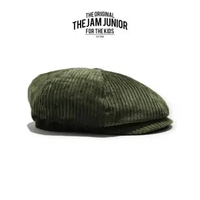 Thejam. Topi Anak Pria Wanita Newsboy Cap Kids Corduroy Green All Size Green