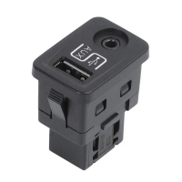 aimey ใหม่สำหรับ Fiat 500 2012-2014 โมดูลช่องเสียบชาร์จ USB AUX รุ่น 1SJ82-JXWAA 1SJ82JXWAA สีฟ้า แล