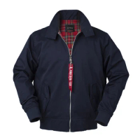 cotton/polyester euroupean size spring autumn outdoor fashion solid varsity bomber jacket men harrington jacket