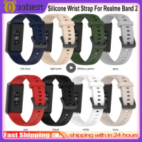 1~10PCS Replacement Wristband Waterproof Smart Accessories For Realme Band2 Sports Silicone Strap Band Bracelet Watch Strap 18mm